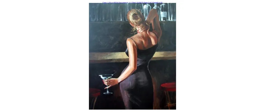 Maya 《Martini》女性背影油画